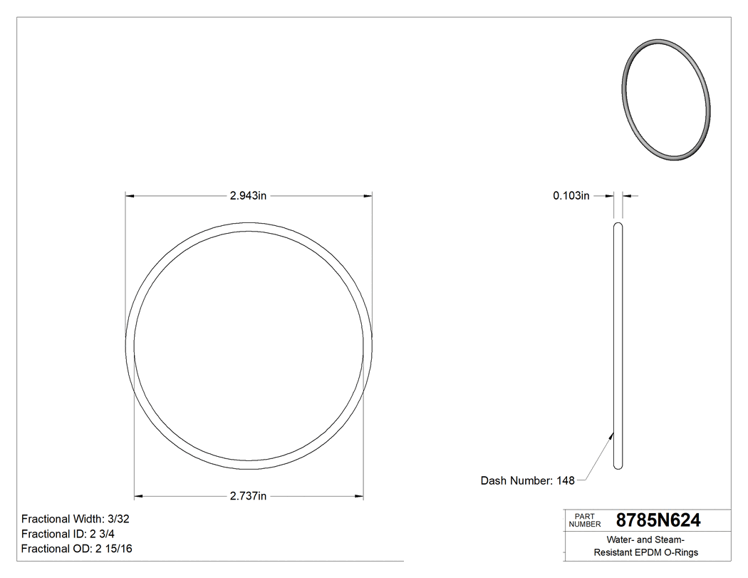 Technical drawing - 8785N624